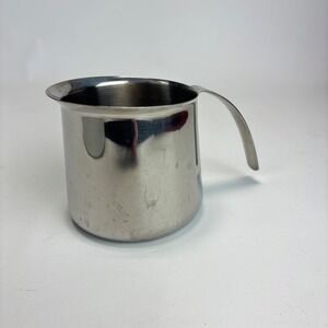 Krups Milk Frothing Pitcher Silver Stainless Steel Espresso Barista